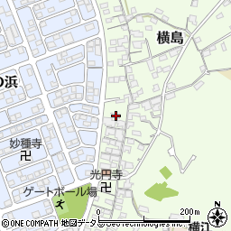 岡山県笠岡市横島1216周辺の地図