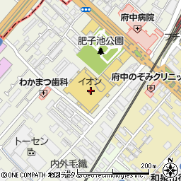 セリアイオン和泉府中店周辺の地図