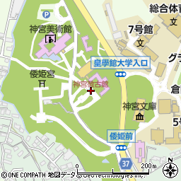 神宮徴古館周辺の地図