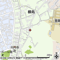 岡山県笠岡市横島1179周辺の地図