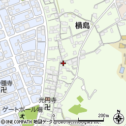 岡山県笠岡市横島1204周辺の地図
