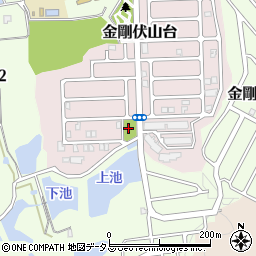 金剛伏山台２号公園周辺の地図