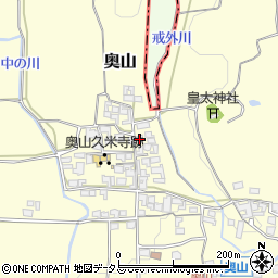 奈良県高市郡明日香村奥山663周辺の地図