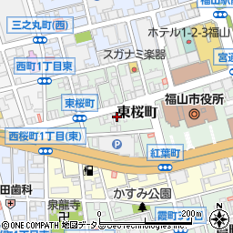 西松建設株式会社　福山出張所周辺の地図