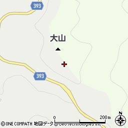 大山周辺の地図