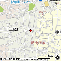 三重県伊勢市二俣周辺の地図
