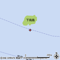 下烏島周辺の地図