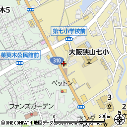 くら寿司くみの木店周辺の地図