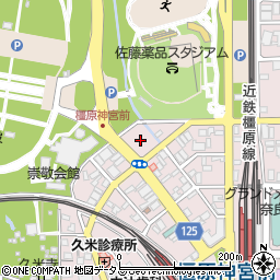 奈良県橿原市久米町862周辺の地図