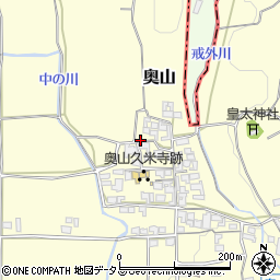 奈良県高市郡明日香村奥山周辺の地図