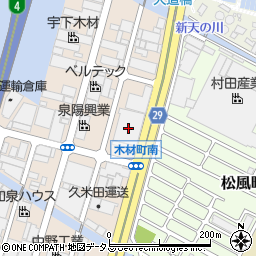 諸星産業・南大阪ロジスティックスセンター周辺の地図