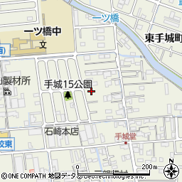 広島県福山市東手城町1丁目周辺の地図