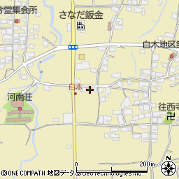 大阪府南河内郡河南町白木332周辺の地図