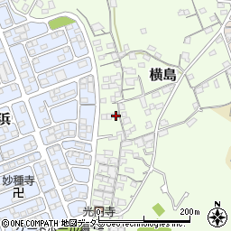 岡山県笠岡市横島1208周辺の地図