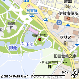 稲荷神社周辺の地図