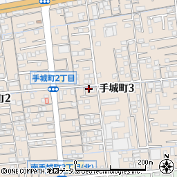 広島県福山市手城町周辺の地図