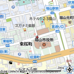 福山市役所（北）周辺の地図