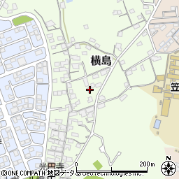 岡山県笠岡市横島733周辺の地図