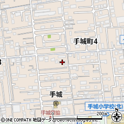 福山スチールセンター手城社宅Ａ棟周辺の地図