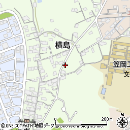 岡山県笠岡市横島725周辺の地図
