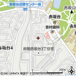 大阪府営赤坂台３丁住宅　９－１９周辺の地図
