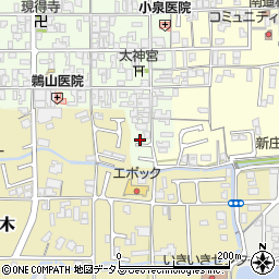 奈良県葛城市新庄38周辺の地図