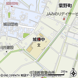 伊勢市立城田中学校周辺の地図