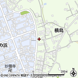 岡山県笠岡市横島695周辺の地図