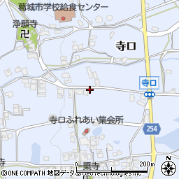 奈良県葛城市寺口416周辺の地図