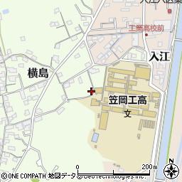 岡山県笠岡市横島786周辺の地図