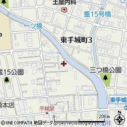 ファミーユ東手城Ａ周辺の地図