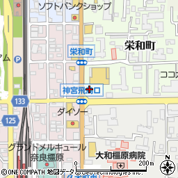 イズミヤ橿原神宮前店駐車場周辺の地図