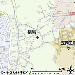 岡山県笠岡市横島722周辺の地図