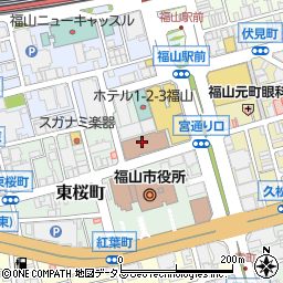 広島テレビ放送株式会社福山支社周辺の地図