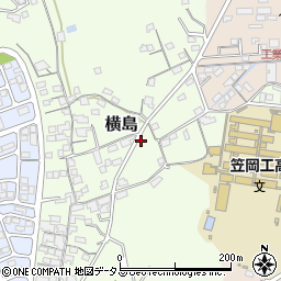 岡山県笠岡市横島721周辺の地図