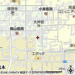 奈良県葛城市新庄32周辺の地図