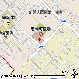 忠岡町ふれあいホール周辺の地図