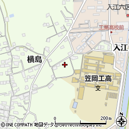 岡山県笠岡市横島789周辺の地図
