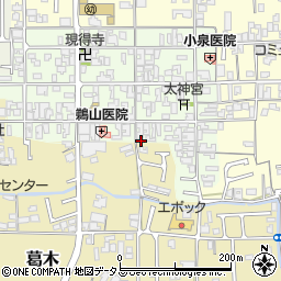 奈良県葛城市新庄23周辺の地図