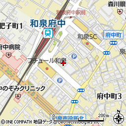 ココカラファイン和泉府中店周辺の地図