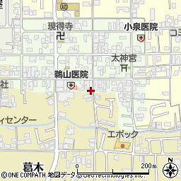 奈良県葛城市新庄22周辺の地図