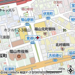 広島県福山市元町6周辺の地図