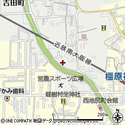 奈良県橿原市吉田町158周辺の地図