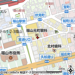 広島県福山市元町7-6周辺の地図