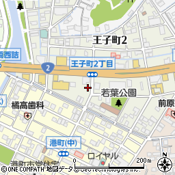 株式会社ハクスイ　王子店周辺の地図