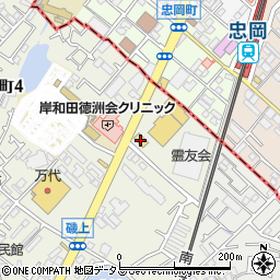 マクドナルド岸和田磯上店周辺の地図
