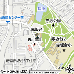 赤坂台周辺の地図