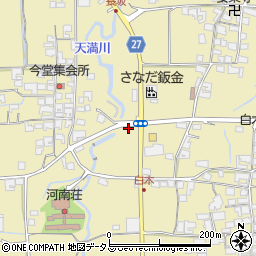 大阪府南河内郡河南町白木11-1周辺の地図