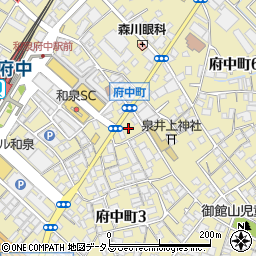 アーイユー・エキスプレスサービス　受付係り・自動車・バイク陸送センター・和泉地区周辺の地図