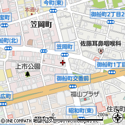 原田メガネ　船町本店周辺の地図